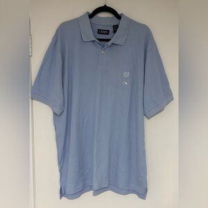 Men’s Chaps Light Blue Short Sleeve Polo Shirt NWT Size XL
